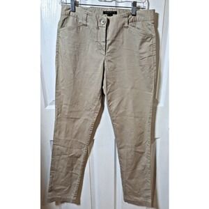 Theory Women's Size 6 Cotton Stretch Khaki Tan School Uniform Preppy Casual